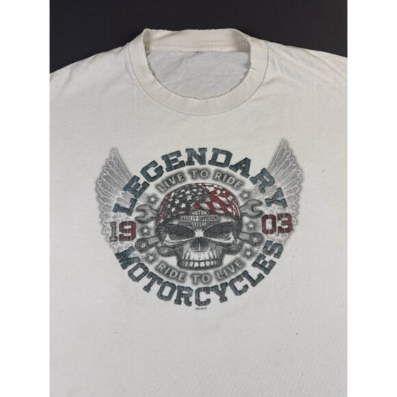 Rare Vintage Y2K Harley Davidson American Nigara New York Art Women 2XL Fit - Picture 7 of 13